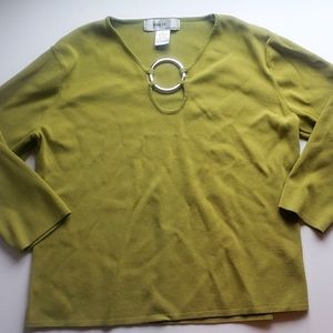 KIKIT Maurice Sasson Juniors Green top Sz Lg